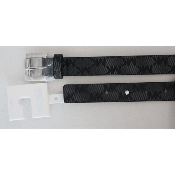 Michael Kors 556137C 001 Sz L/XL Black Signature MK Allover Print Belt Bag $88 - Picture 7 of 7